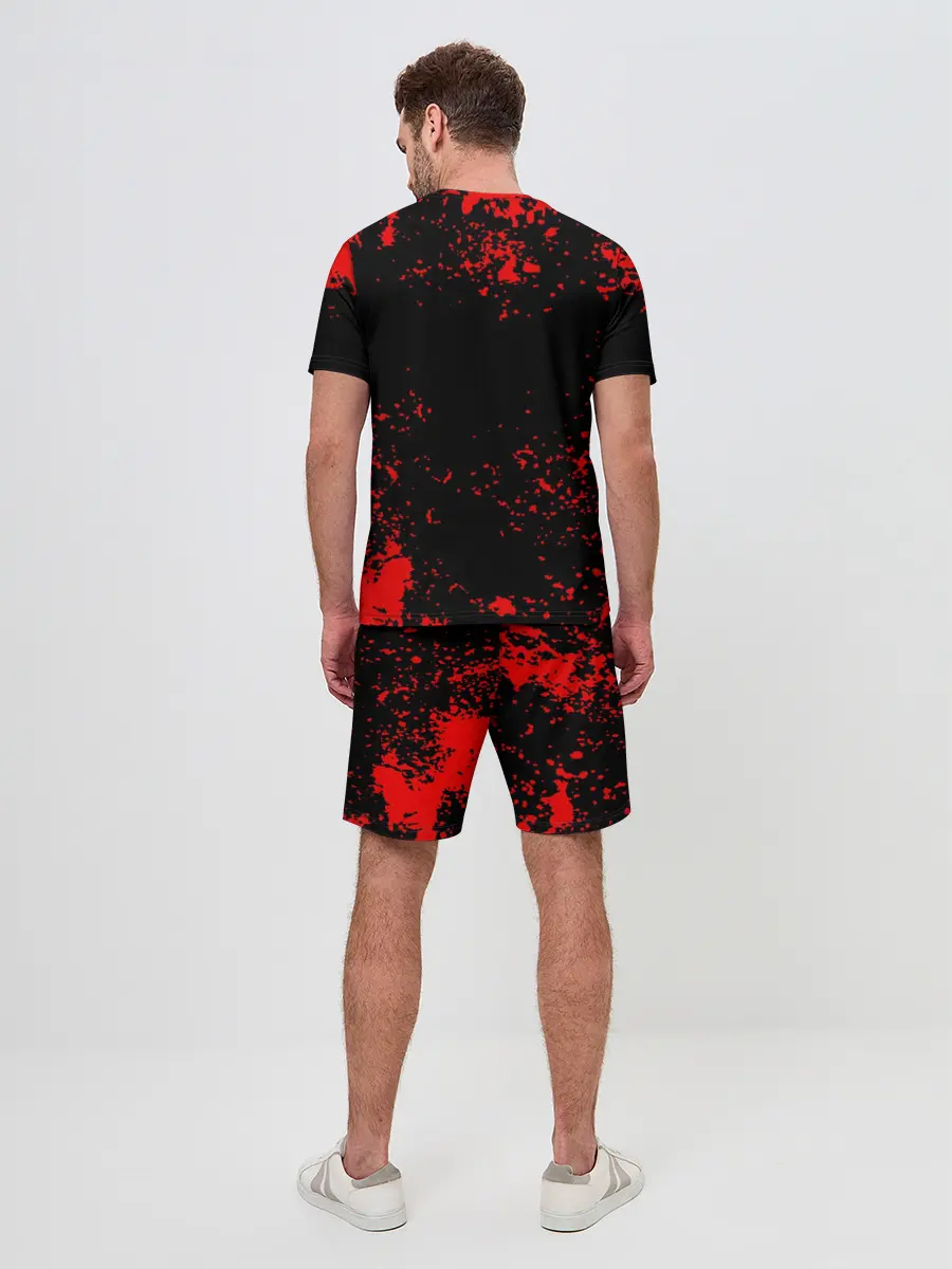 Мужской костюм с шортами / Красный поросенок