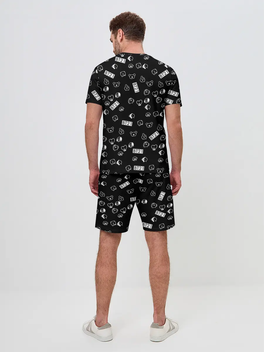 Мужской костюм с шортами / BTS BT21 STICKERS