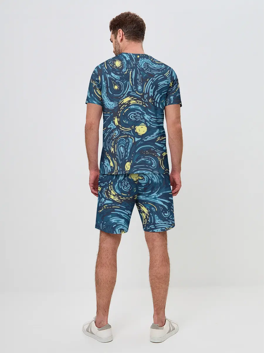 Мужской костюм с шортами / Ван Гог. Звездная Ночь