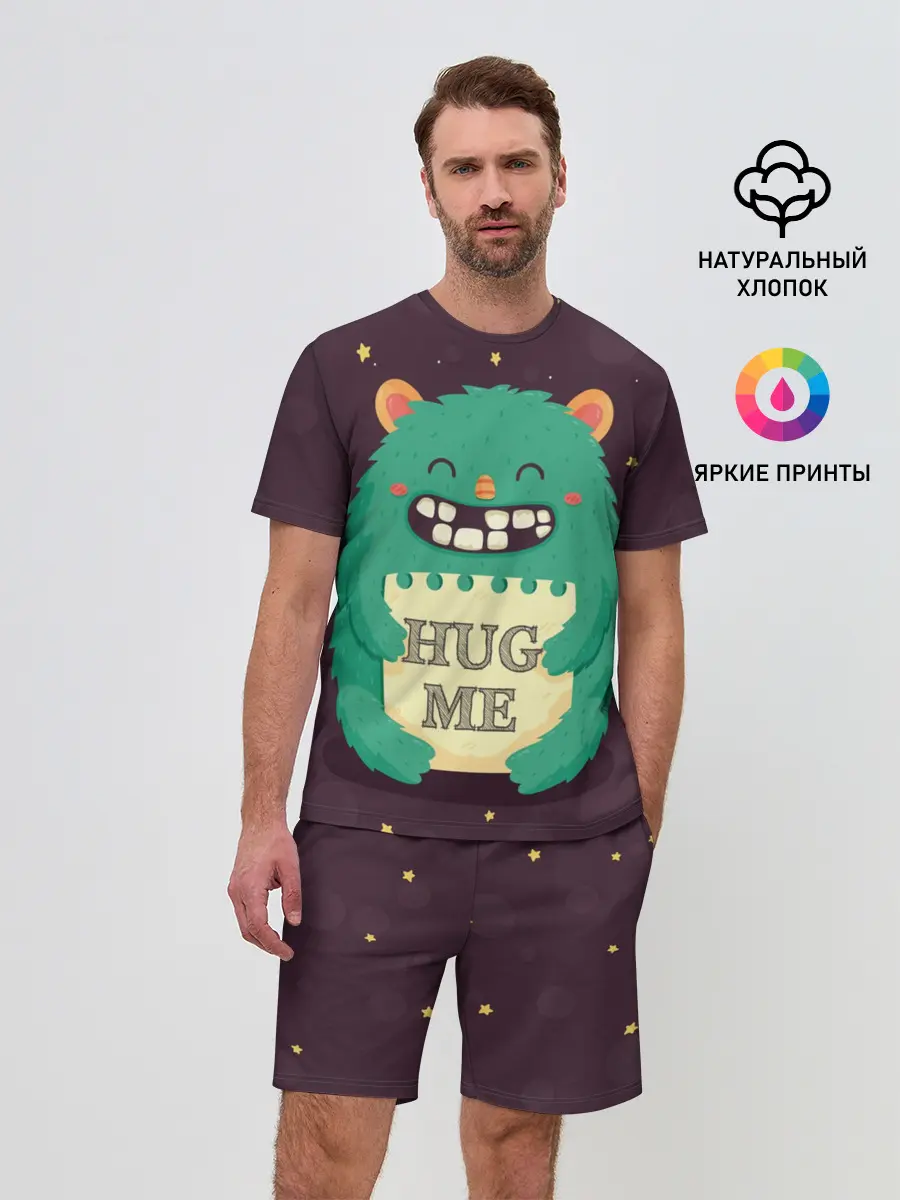 Мужской костюм с шортами / Монстр обнимашки