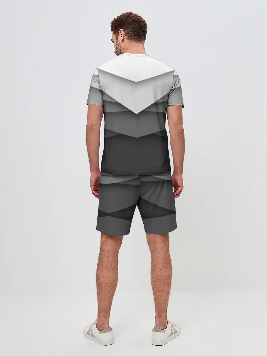 Мужской костюм с шортами / Бумажные полосы