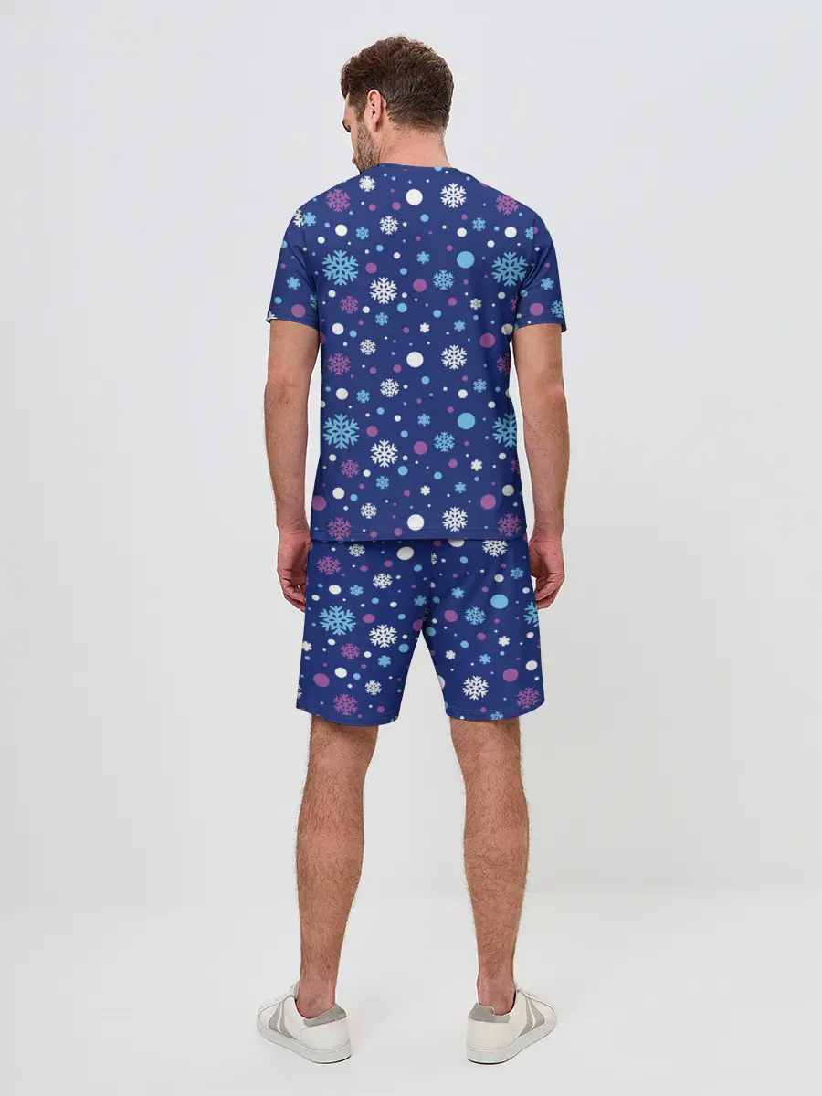 Мужской костюм с шортами / Снеговики