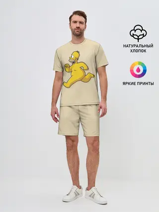 Мужской костюм с шортами / Гомер на Пробежке