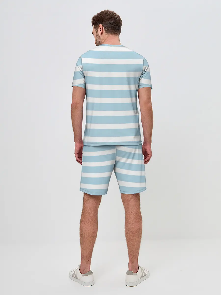 Мужской костюм с шортами / Кот на полосочках