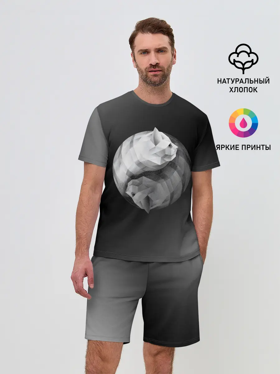 Мужской костюм с шортами / Янь Янь Котики