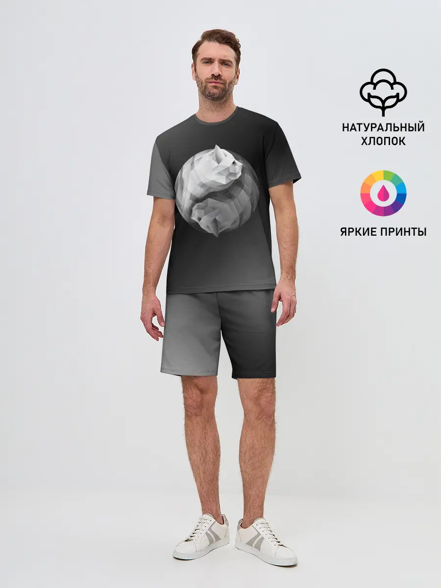 Мужской костюм с шортами / Янь Янь Котики