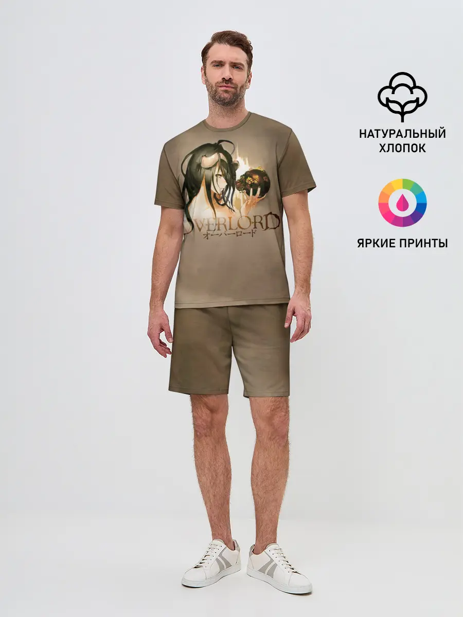 Мужской костюм с шортами / Overlord Albedo