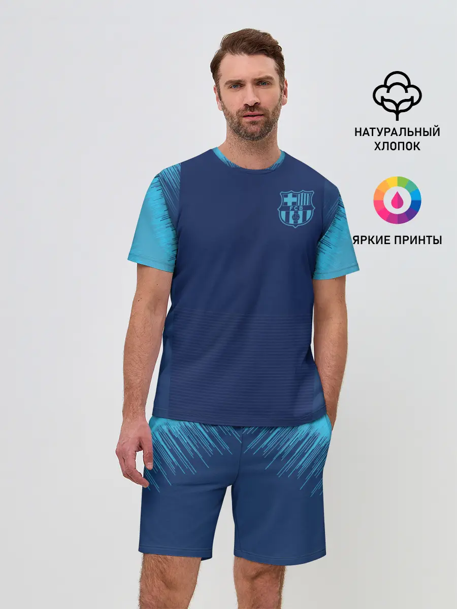 Мужской костюм с шортами / Barcelona Training 2019