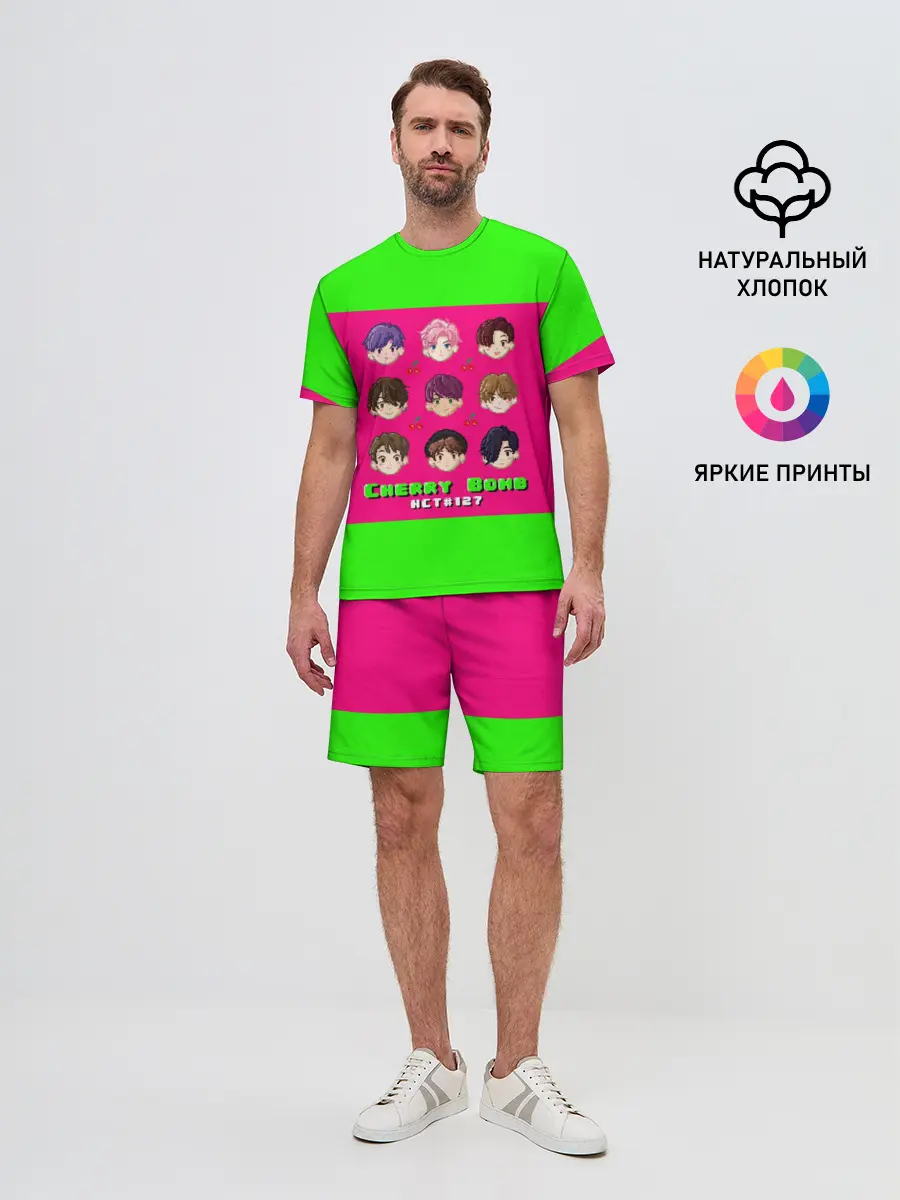 Мужской костюм с шортами / NCT 127. Cherry Bomb