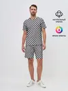 Мужской костюм с шортами / Checkerboard