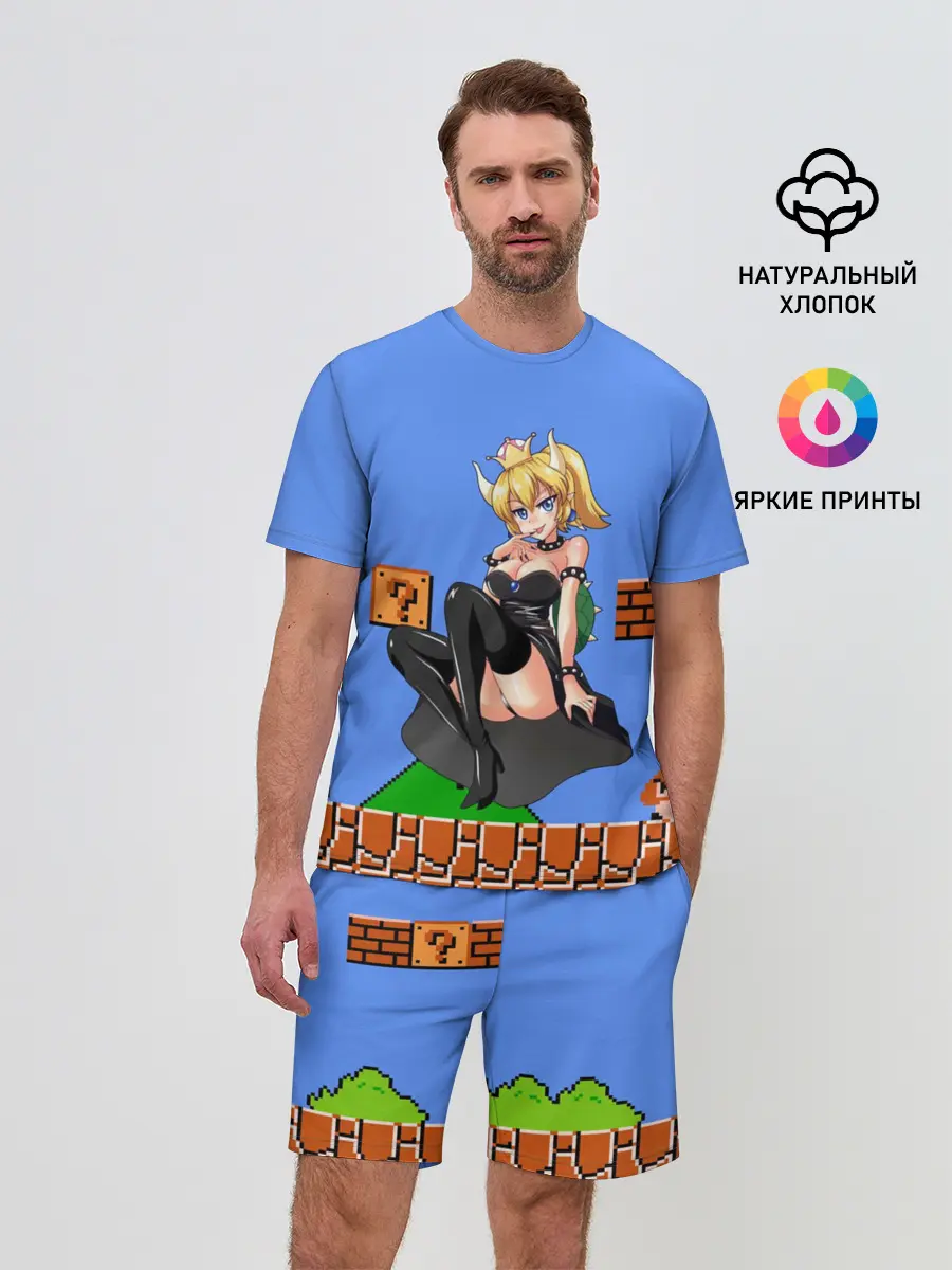 Мужской костюм с шортами / Bowsette