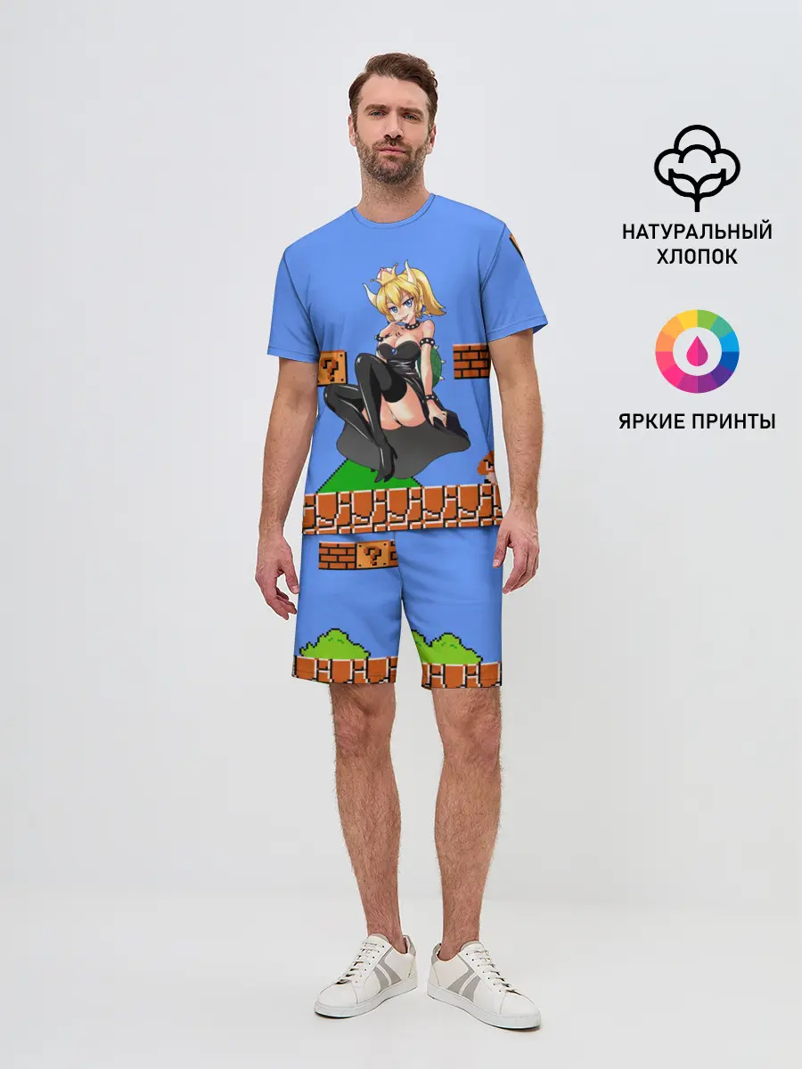 Мужской костюм с шортами / Bowsette