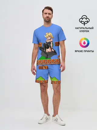 Мужской костюм с шортами / Bowsette