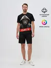 Мужской костюм с шортами / Кот