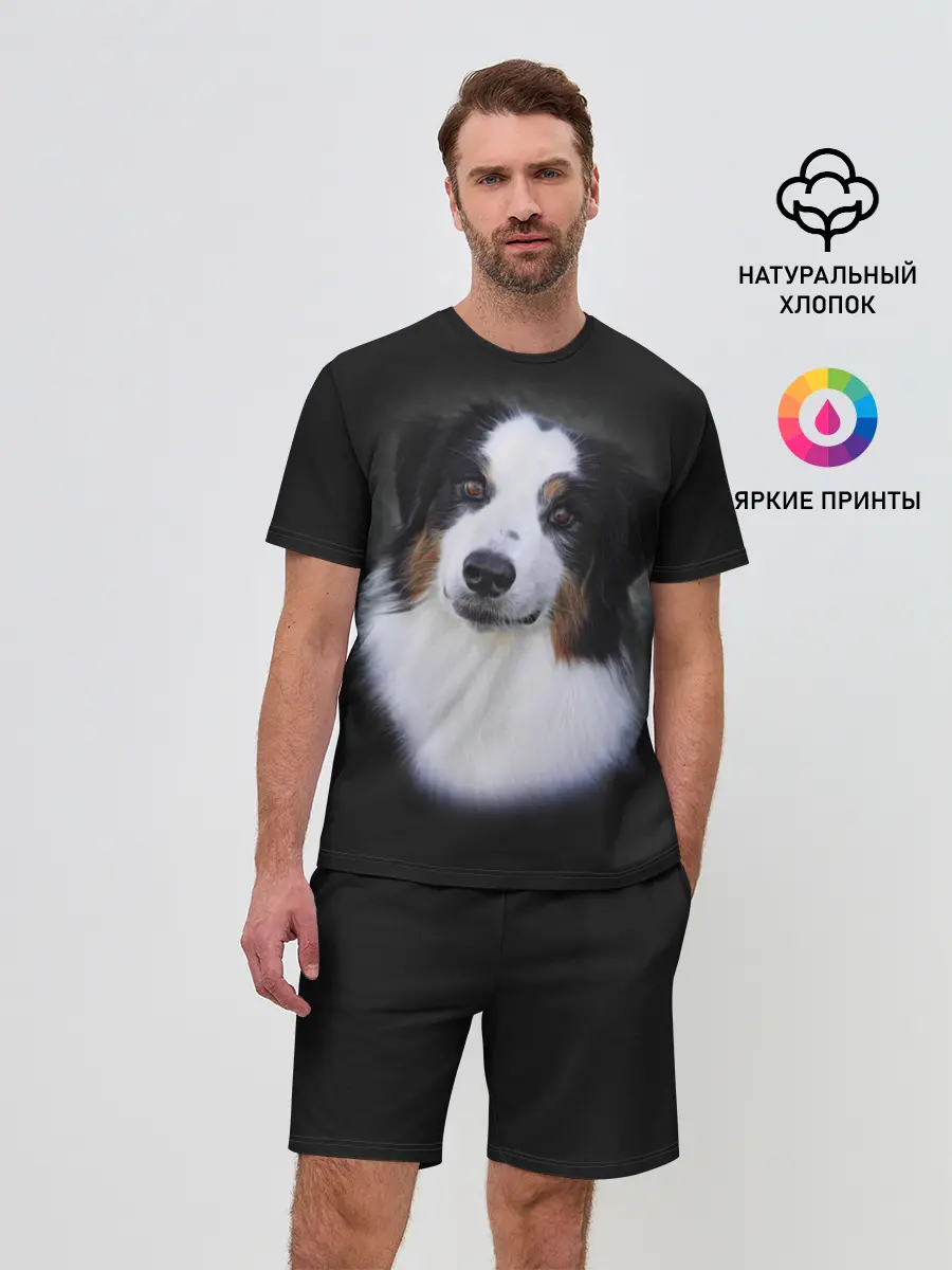 Мужской костюм с шортами / Собака