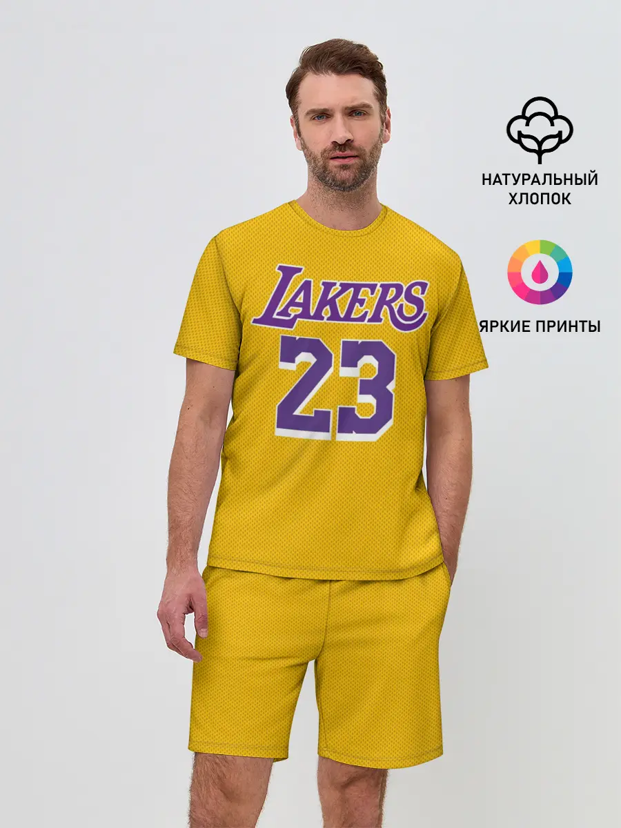 Мужской костюм с шортами / James 18-19 LA Lakers home