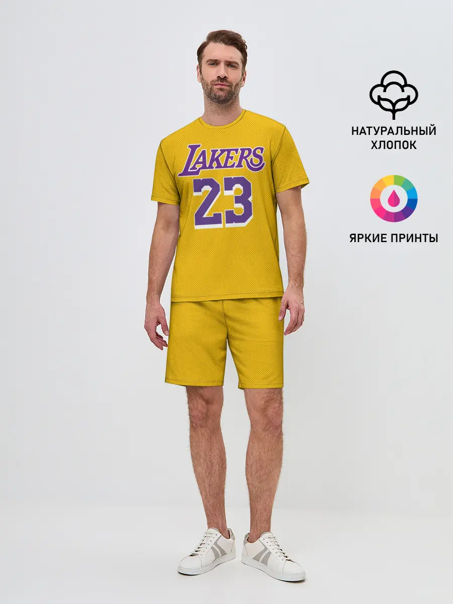 Мужской костюм с шортами / James 18-19 LA Lakers home
