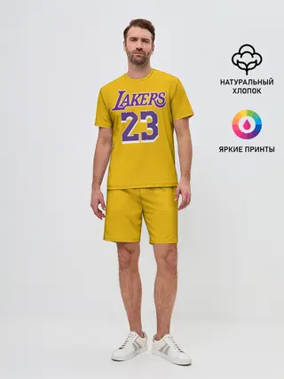 Мужской костюм с шортами / James 18-19 LA Lakers home