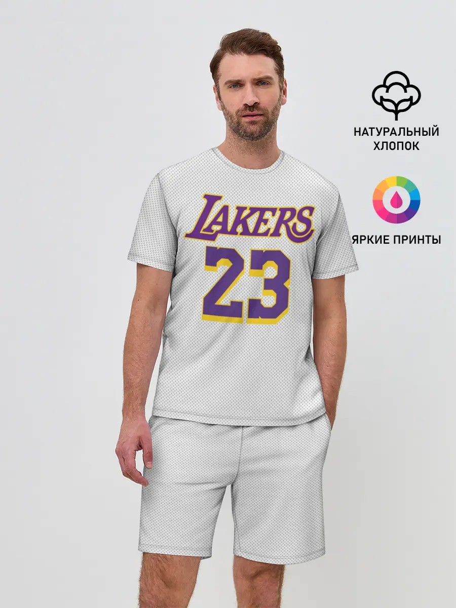 Мужской костюм с шортами / James 18-19 third LA Lakers