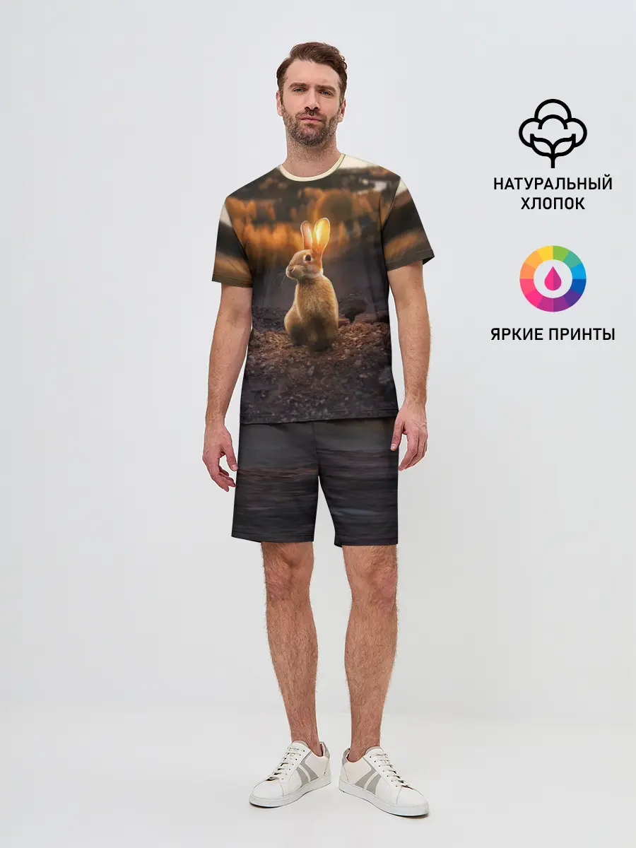 Мужской костюм с шортами / Солнечный зайчик
