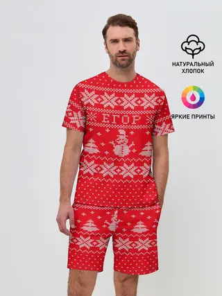 Мужской костюм с шортами / Новогодний Егор