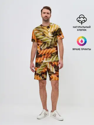 Мужской костюм с шортами / Макароны Спиральки