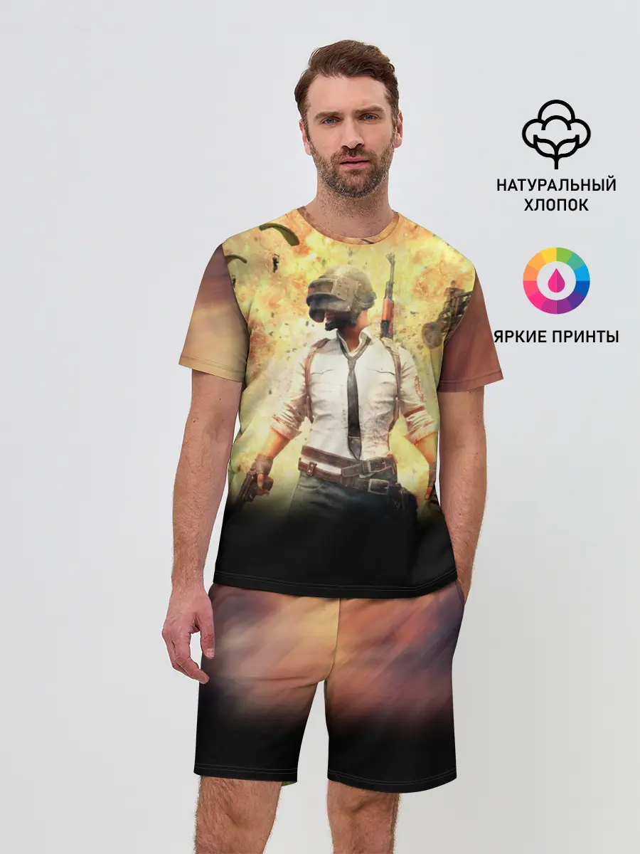 Мужской костюм с шортами / PUBG