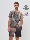 Мужской костюм с шортами / Волк