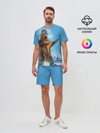 Мужской костюм с шортами / Мишка с балалайкой