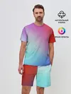 Мужской костюм с шортами / Colorful Gradient