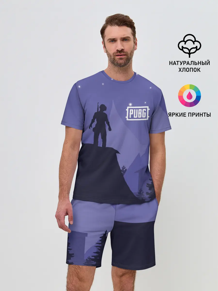 Мужской костюм с шортами / Ночной PUBG