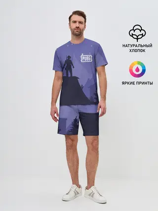 Мужской костюм с шортами / Ночной PUBG