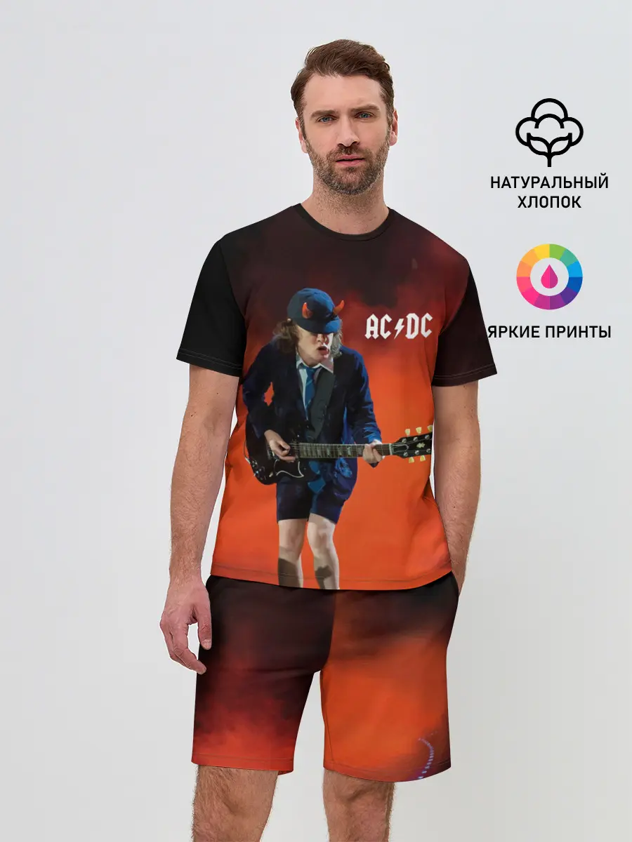 Мужской костюм с шортами / AC/DC