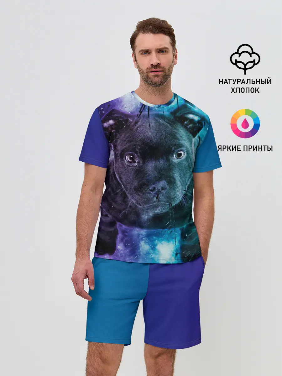 Мужской костюм с шортами / Милый пёс