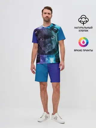 Мужской костюм с шортами / Милый пёс