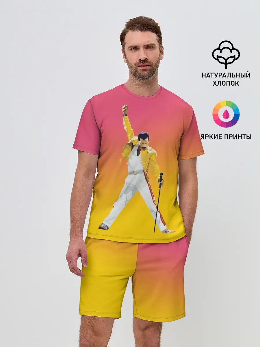 Мужской костюм с шортами / Queen: Фредди Меркьюри