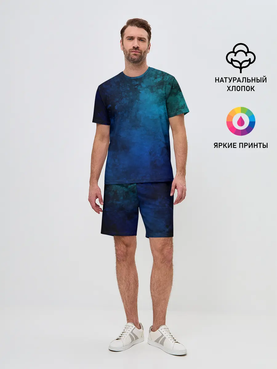 Мужской костюм с шортами / Абстракция