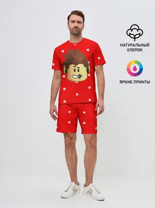 Мужской костюм с шортами / ROBLOX Head