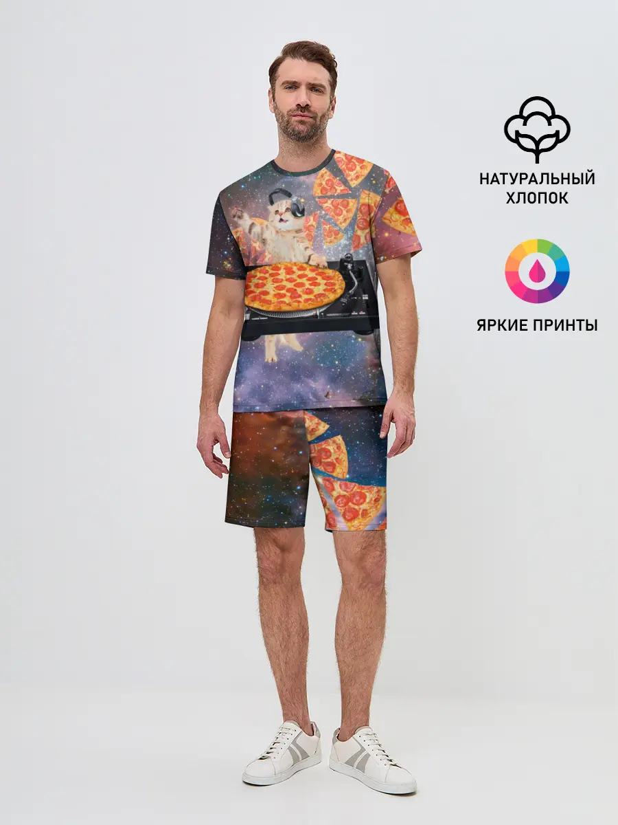 Мужской костюм с шортами / Кот Диджей