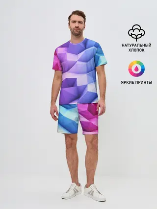 Мужской костюм с шортами / Текстура