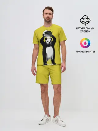 Мужской костюм с шортами / панда
