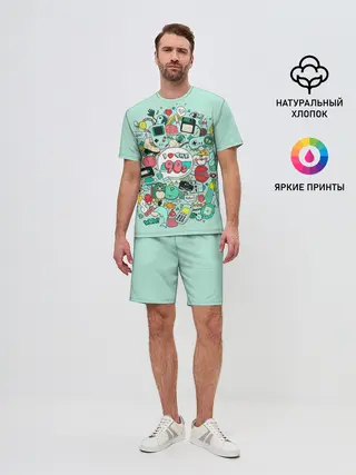 Мужской костюм с шортами / 90-е