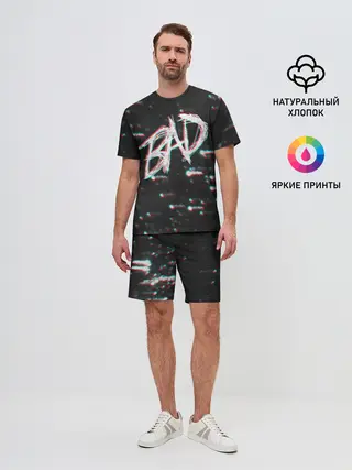 Мужской костюм с шортами / XXXTentacion - BAD Glitch