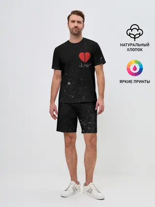 Мужской костюм с шортами / Lil Peep Broken Heart