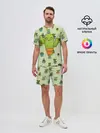 Мужской костюм с шортами / Веселый кактус