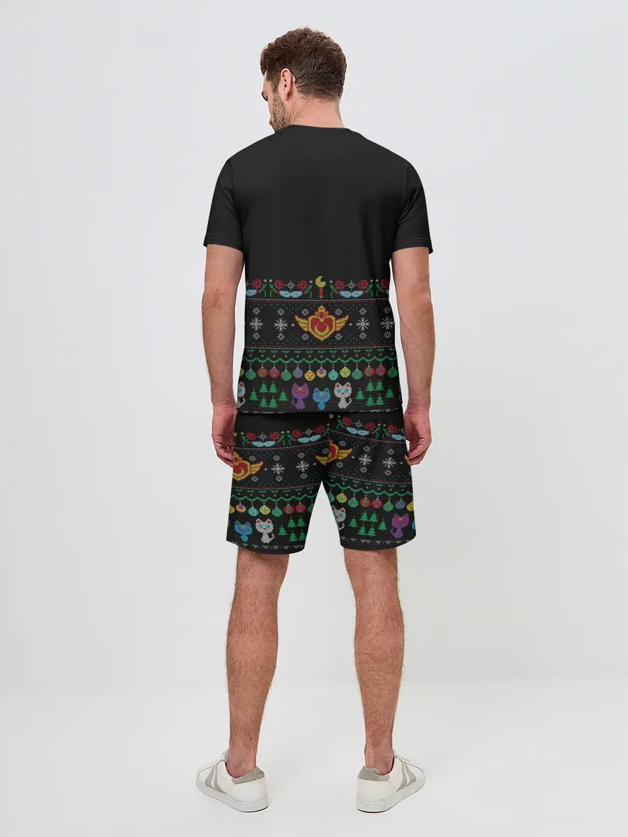 Мужской костюм с шортами / Sailor Moon Вязаный