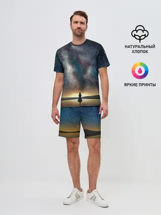 Мужской костюм с шортами / VIOLET EVERGARDEN. Космос