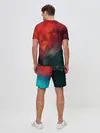 Мужской костюм с шортами / Краски Абстракт