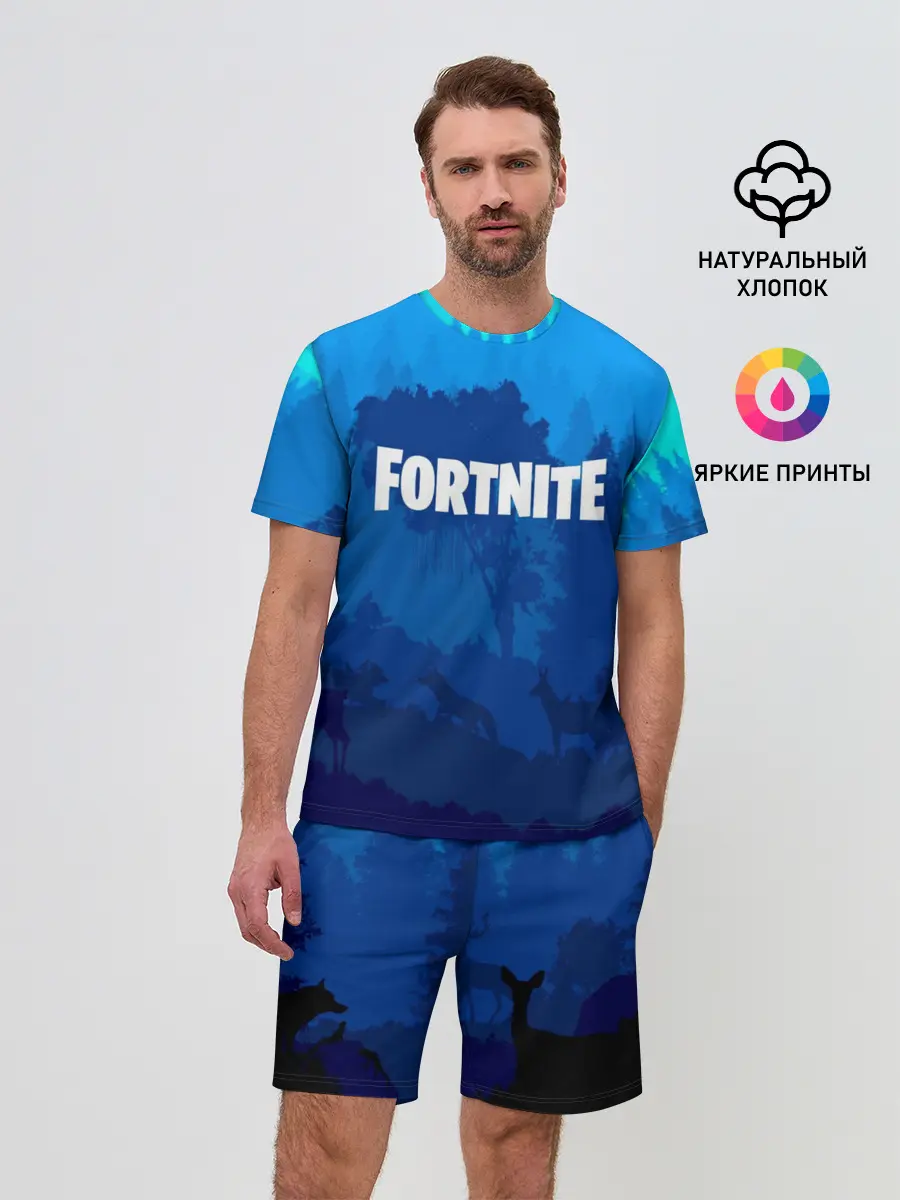 Мужской костюм с шортами / Fortnite