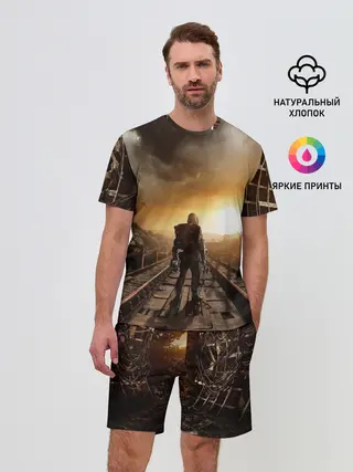 Мужской костюм с шортами / Metro 2033 постапокалипсис